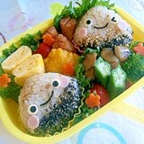 簡単キャラ弁☆くりっ子オニギリ弁当♪